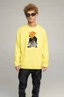 Світшот чоловічий OVERSIZE /no flis/ S Жовтий (BSMSY30042) - изображение 1