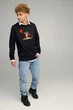 Світшот чоловічий OVERSIZE /no flis/ L Чорний (BSMB30010) - изображение 2