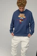 Світшот чоловічий OVERSIZE /no flis/ L Блакитний (BSMN30027) - изображение 1