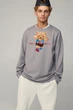 Світшот чоловічий OVERSIZE /no flis/ S сірий (BSMEG30027) - зображення 1