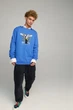 Світшот чоловічий OVERSIZE /no flis/ M Блакитний (BSMRB30028) - изображение 2