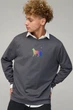 Світшот чоловічий OVERSIZE /no flis/ M Темно-сірий (BSMA30032) - изображение 1