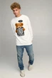 Світшот чоловічий OVERSIZE /no flis/ M Білий (BSMW30008) - изображение 2