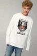 Світшот чоловічий OVERSIZE /no flis/ S Білий (BSMW30024) - зображення 1
