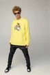 Світшот чоловічий OVERSIZE /no flis/ S Жовтий (BSMSY30040) - изображение 2
