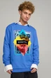 Світшот чоловічий OVERSIZE /no flis/ S Блакитний (BSMRB30013) - изображение 1