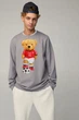 Світшот чоловічий OVERSIZE /no flis/ S сірий (BSMEG30025) - изображение 1