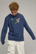 Світшот чоловічий OVERSIZE /no flis/ S Блакитний (BSMN30011) - зображення 1
