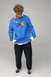 Світшот чоловічий OVERSIZE /no flis/ M Блакитний (BSMRB30011) - изображение 2