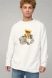 Світшот чоловічий OVERSIZE /no flis/ S Білий (BSMW30039) - изображение 1