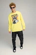 Світшот чоловічий OVERSIZE /no flis/ L Жовтий (BSMSY30001) - зображення 2