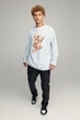Світшот чоловічий OVERSIZE /no flis/ L Світло блакитний (BSMPS30046) - зображення 2