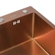 Кухонная мойка Platinum Handmade PVD медь 500x500x220 (3,0/1,5 мм) - изображение 4