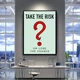 Картина Холстович Take the risk 110х150 см. Картина для офісу, вітальні, спальні, інтер'єру - зображення 1