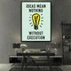 Картина Холстович Ideas mean nothing 50x65 см. Інтер'єрна картина в офіс, вітальню, спальню - зображення 1