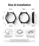 Чехол Fusion Slim Matte Black для Galaxy Watch 5 40mm (S649160RS) - изображение 5