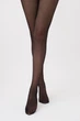 Женские колготки с узором из люрексовой нити Giulia ADORE 20 (6) 3 Black-nero, фантазийные колготки - изображение 5