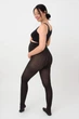 Теплі колготки для вагітних Giulia MAMA COTTON 200 2 Black-nero, щільні бавовняні, для майбутніх мам - зображення 3