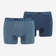 Набор трусов-боксеров мужских HEAD Basic Boxer 701202741-003 M 2 шт Синий/Голубой (8720245174770) - изображение 1