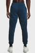 Мужские синие спортивные брюки UA Armour Fleece Joggers-BLU Under Armour MD 1373362-437 - изображение 3