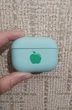 Чохол для навушників AirPods Pro М'ятний з яблуком Meetsweet - зображення 1