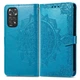Чехол Vintage для Xiaomi Redmi Note 11 / Note 11S книжка кожа PU голубой - изображение 2