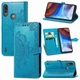Чехол Vintage для Motorola Moto E7i / E7 Power / E7i Power книжка кожа PU с визитницей голубой - изображение 1