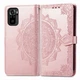 Чехол Vintage для Xiaomi Poco M5s книжка кожа PU с визитницей розовый - изображение 7