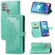 Чехол Vintage для Motorola Moto G30 книжка кожа PU с визитницей бирюзовой - изображение 1