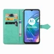 Чехол Vintage для Motorola Moto G30 книжка кожа PU с визитницей бирюзовой - изображение 3