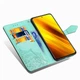 Чехол Vintage для Xiaomi Poco X3 / X3 Pro книжка кожа PU с визитницей бирюзовый - изображение 8