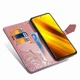 Чехол Vintage для Xiaomi Poco X3 / X3 Pro книжка кожа PU с визитницей розовый - изображение 8