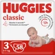 Підгузки Huggies Classic 3 Jumbo 58 шт. (5029053543109) - изображение 1