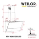 Витяжка Weilor WDS 9280 BL 1200 LED - изображение 11