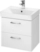 Тумба подвесная CERSANIT B384 Lara S801-356 белая с умывальником Mille Slim 50 - изображение 1