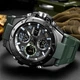 Армейские часы мужские наручные противоударные с подсветкой Sanda 6008 Green-Black - изображение 2