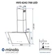 Витяжка декоративна похила MINOLA HVS 6242 IV 700 LED - изображение 13