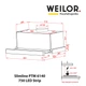 Вытяжка телескопическая WEILOR Slimline PTM 6140 SS 750 LED Strip - изображение 10