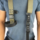 Ремінь збройовий одноточковий - двохточковий Tactical Belt тактичний універсальний одноточка двоточка олива - зображення 2