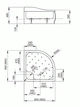 Душовий піддон RADAWAY Korfu A 90x90 4S99400-03 - зображення 2