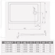 Душовий піддон RADAWAY Doros Plus F 80x140 SDRFP1480-01 - зображення 2