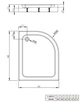 Душовий піддон RADAWAY Laros E Compact 100x80 SLE81017-01L - зображення 2