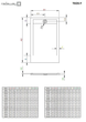 Душевой поддон RADAWAY Teos F 210x100 цвет черный HTF210100-54 - изображение 2