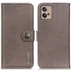 Чехол-книжка с застежкой KHAZNEH Wallet Cover для Motorola Moto G32 - Khaki - изображение 1