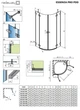 Душова кабіна RADAWAY Essenza Pro PDD 80Lx100Rx200 10095080-01-01L+10095100-01-01R в комплекті без піддону - зображення 2