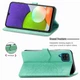 Чехол Vintage для Samsung Galaxy M12 2021 / M127 книжка кожа PU с визитницей бирюзовый - изображение 4