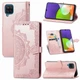 Чехол Vintage для Samsung Galaxy A12 2021 / A125 книжка кожа PU с визитницей розовый - изображение 1