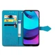 Чехол Vintage для Motorola Moto E20 / E40 книжка кожа PU с визитницей голубой - изображение 5