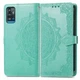 Чохол Vintage для ZTE Blade A71 / A7030 книжка шкіра PU з бірюзовою візитницею - зображення 2