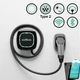 Зарядна станція Wallbox Pulsar Plus 230V 32A 7.4kW Тype 2 з кабелем 5m Bluetooth/Wi-Fi та додатком Wallbox APP + OCPP 1.6 PLP1-0-2-2-9-002-A (настінна для електромобілів, чорна) - зображення 1